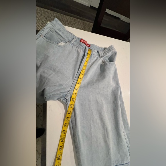 REDBAT Light Blue Women's Slouchy High-Rise Jean Cargo Pants size W12 - Picture 7 of 14